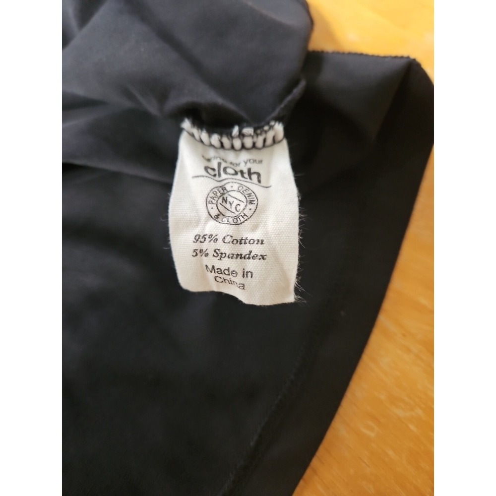 PDC Paper Denim Cloth Black Short Sleeve Knit UPF 50 Shirt Mens S Stretch Cotton - Picture 6 of 8
